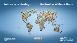 world map in medication